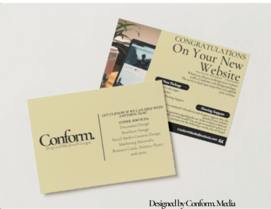 Print/Digital Product Design (Flyers) Conform Media Designed Informative Flyer